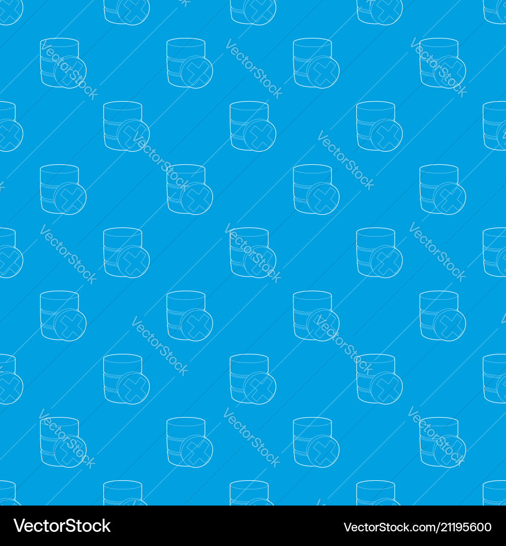 Closed database pattern seamless blue Closed database pattern seamless blue vector image