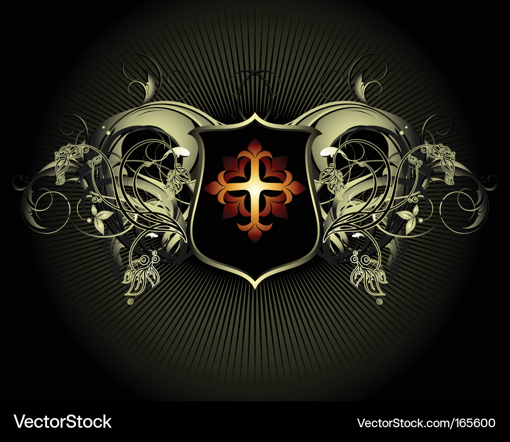 Elegant Shield Pattern Vector Image
