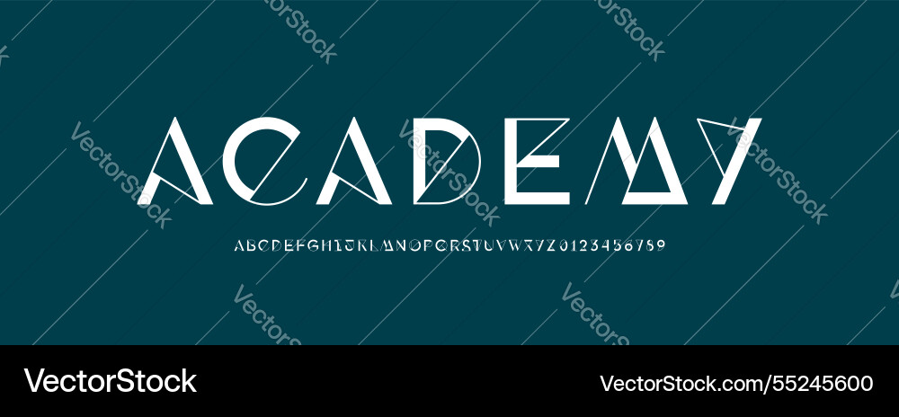 Font alphabet Royalty Free Vector Image - VectorStock