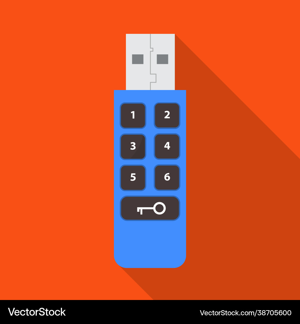 Isolated object usb and memory logo web Vector Image