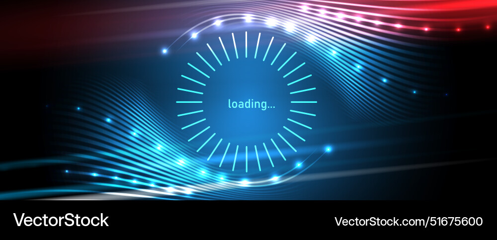 Loading bar concept progress data for upload Vector Image