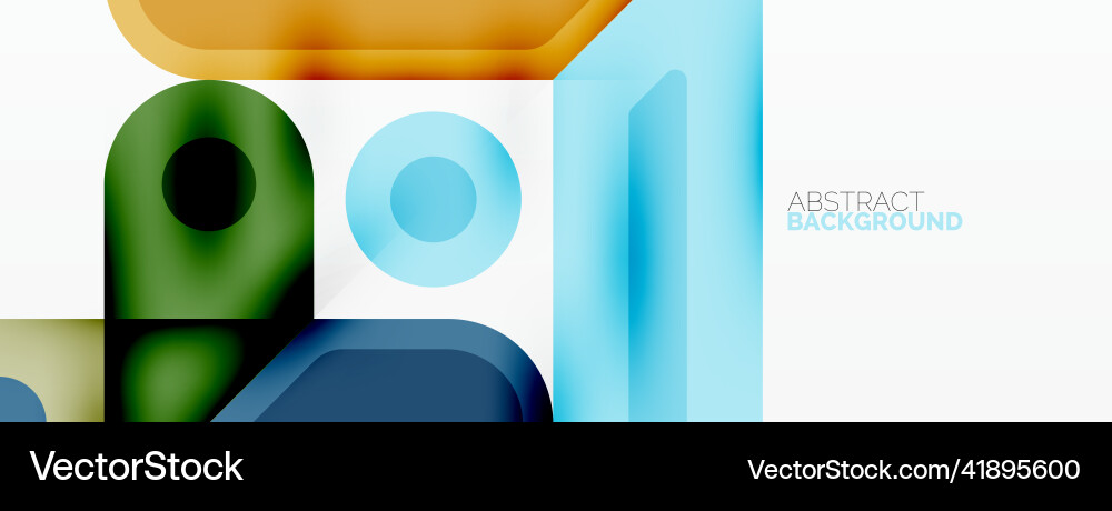 Square and circle minimal abstract background Vector Image
