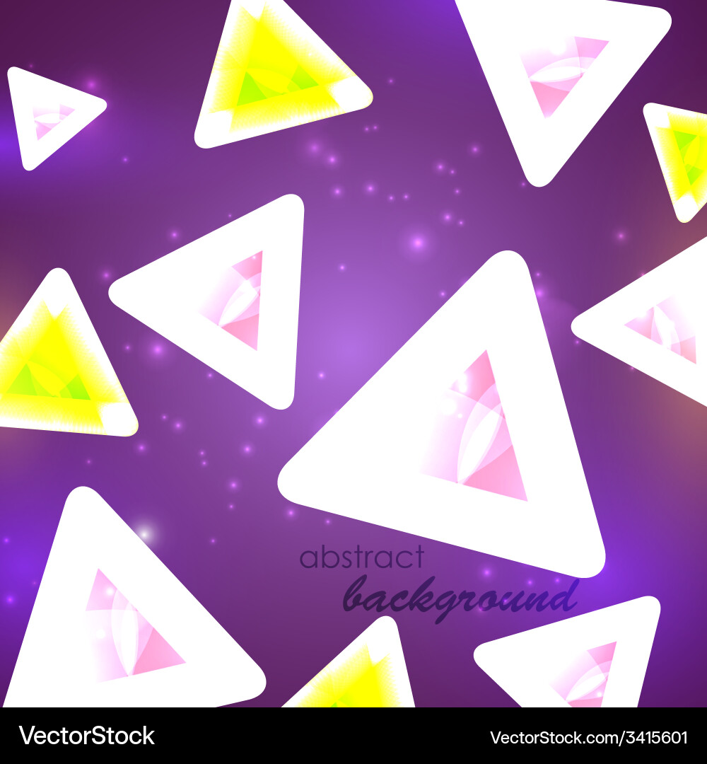 Abstract Shiny Triangle Background vector image