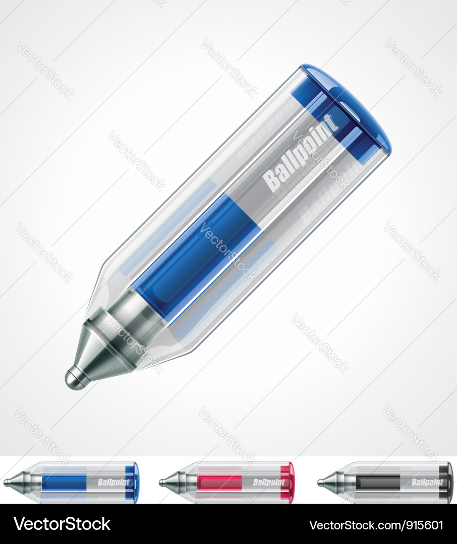 Ballpoint pen icon Royalty Free Vector Image - VectorStock