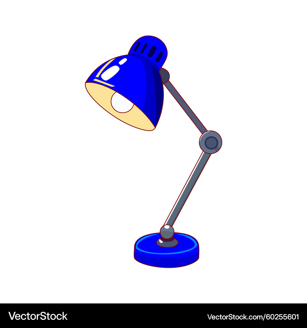 Cartoon Study Lamp (60255601) – Royalty-Free Vector | VectorStock, image size:1000x1068