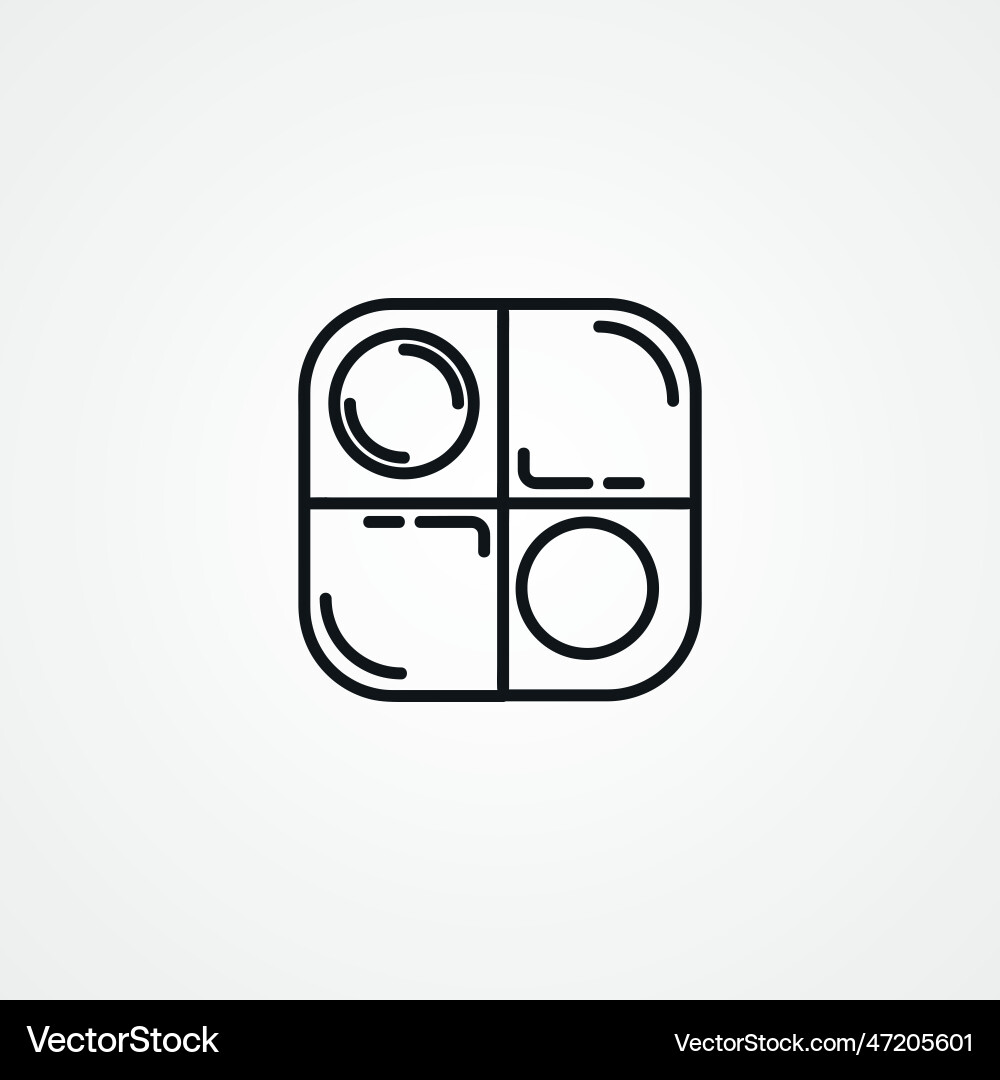 Checkers board game line icon web linear Checkers board game line icon web linear Vector Image