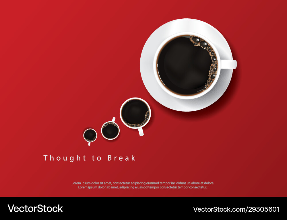 Coffee Poster Advertisement Vector Image
