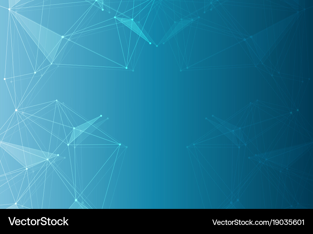 Geometric abstract background with connected line Vector Image