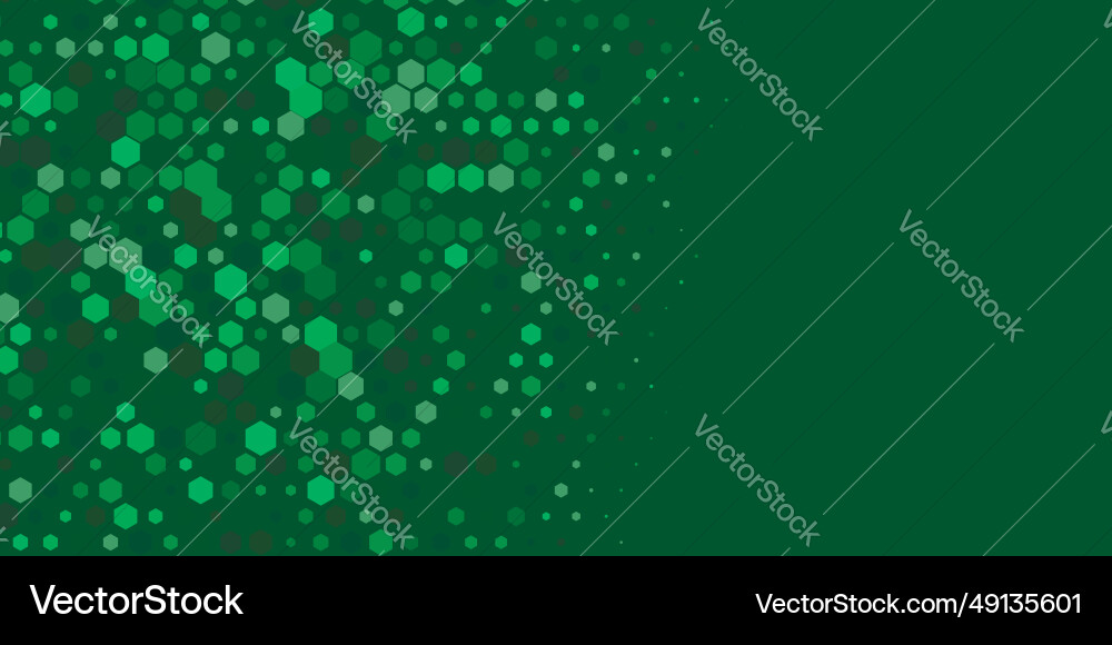 Geometric multi size hexagon with color Vector Image