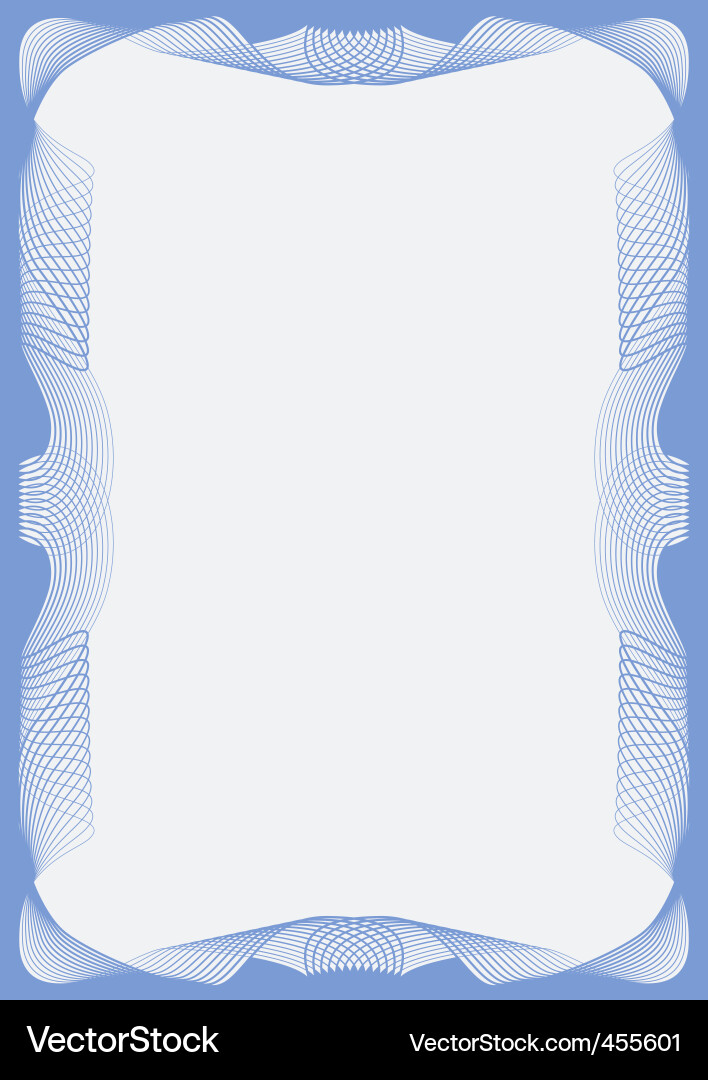 Intricate Swirl Frame Vector Image