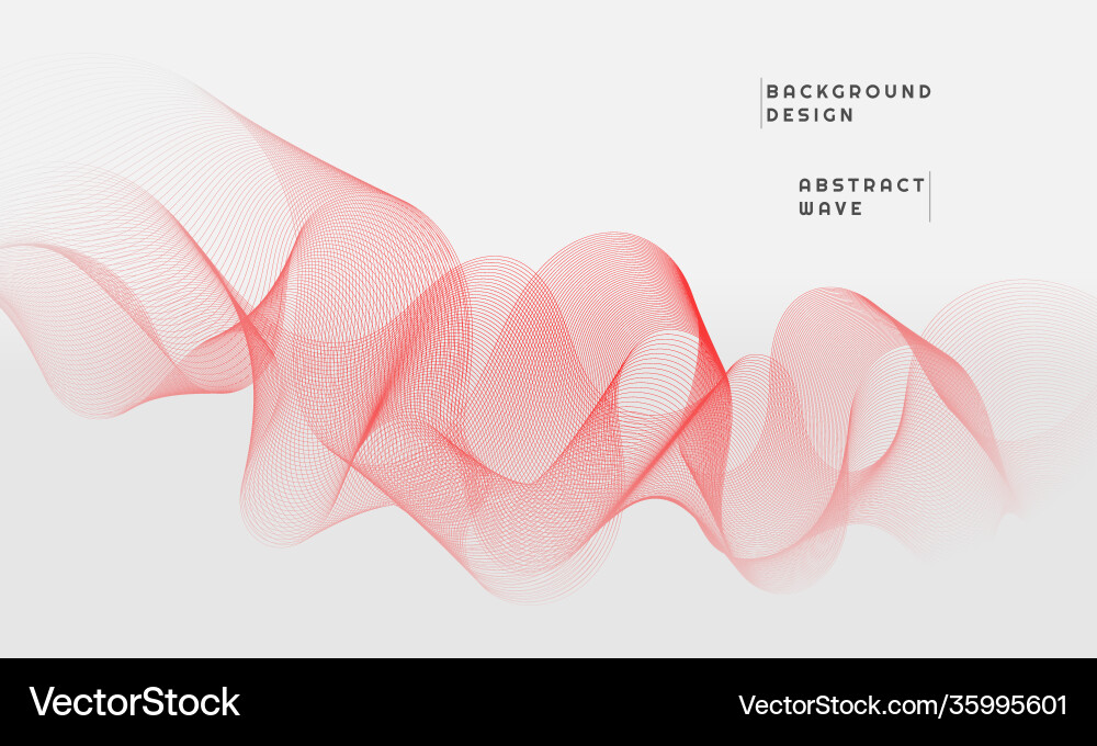 Modern abstract background with curved lines Vector Image