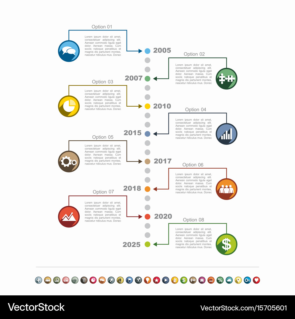 Modern Infographic Template - Data Visualization Modern Infographic Template - Data Visualization vector image