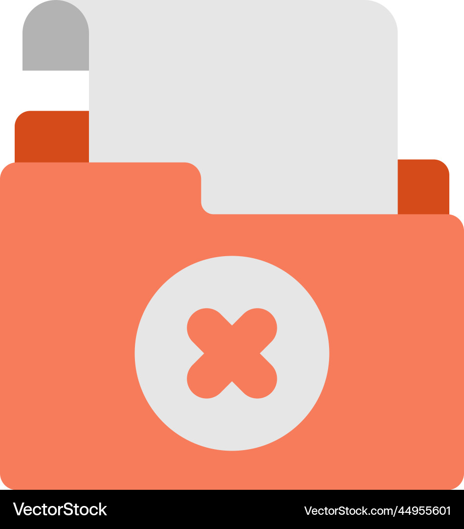 Report and wrong mark in minimal style Vector Image