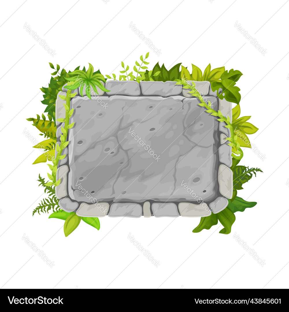 Stone game interface ui button gui element Stone game interface ui button gui element vector image