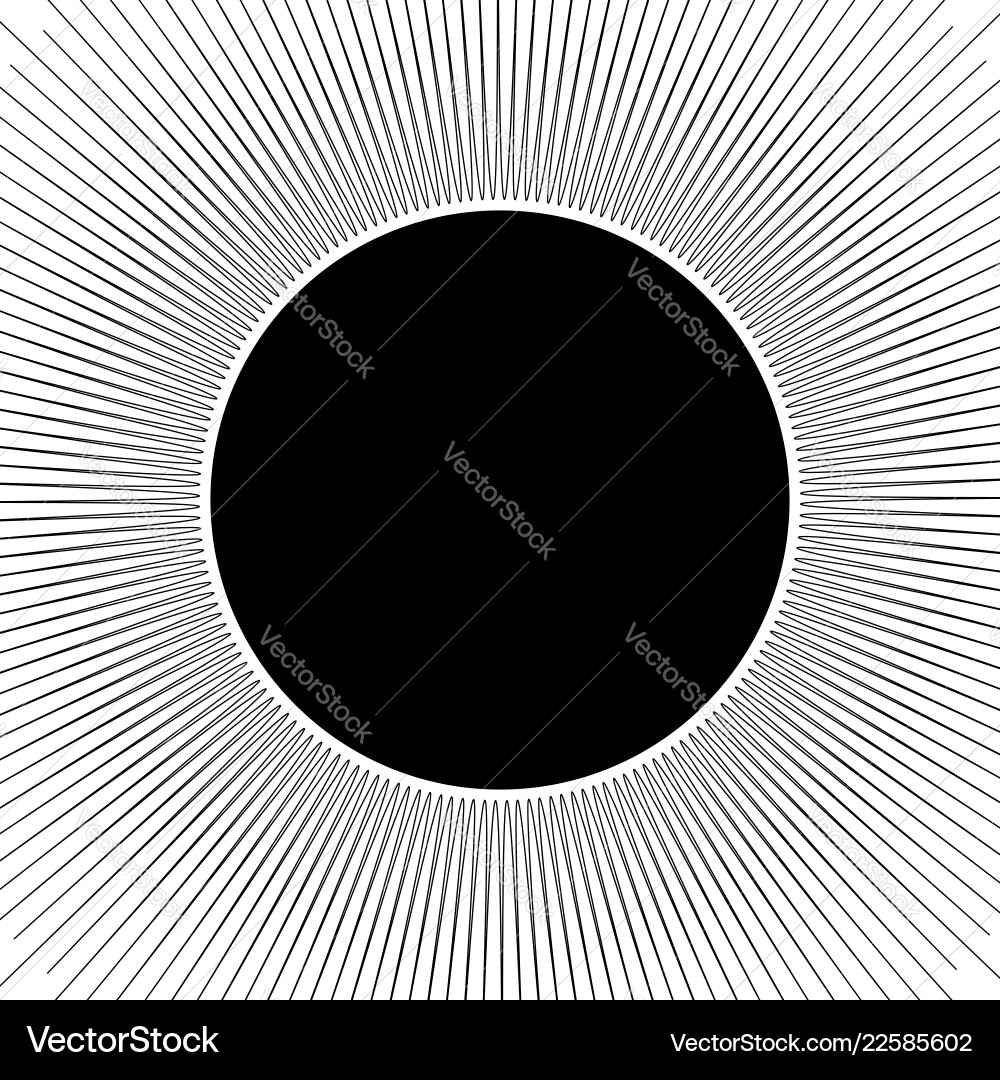 Concentric circular pattern random burst Concentric circular pattern random burst Vector Image
