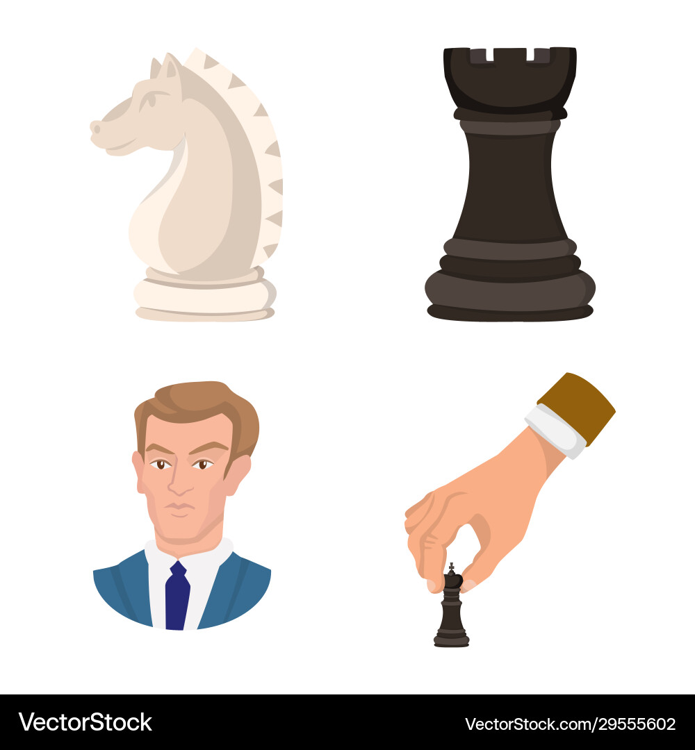 Isolated object chess and game sign collection Isolated object chess and game sign collection Vector Image