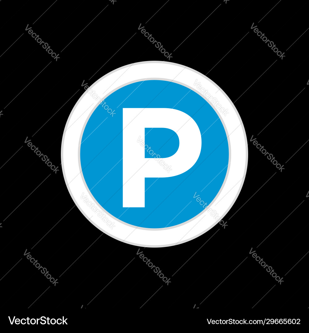 Kreis blauer Parkplatz Schildvorlage Design eps 10 Kreis blauer Parkplatz Schildvorlage Design eps 10 Vektorbild