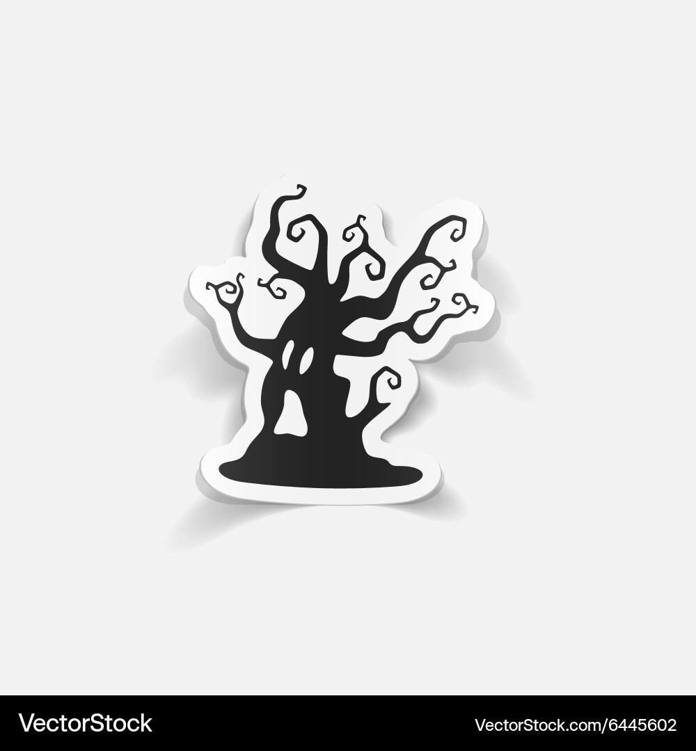 Realistic design element tree Vector Image