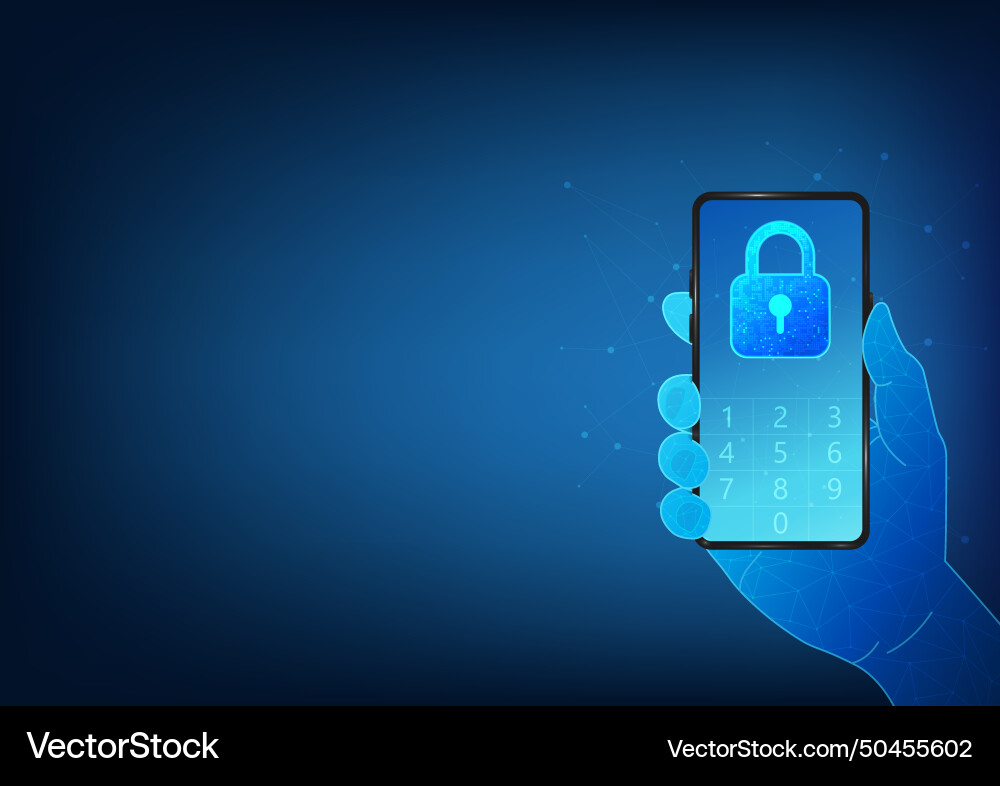 Smartphone technology with a system to prevent Smartphone technology with a system to prevent vector image