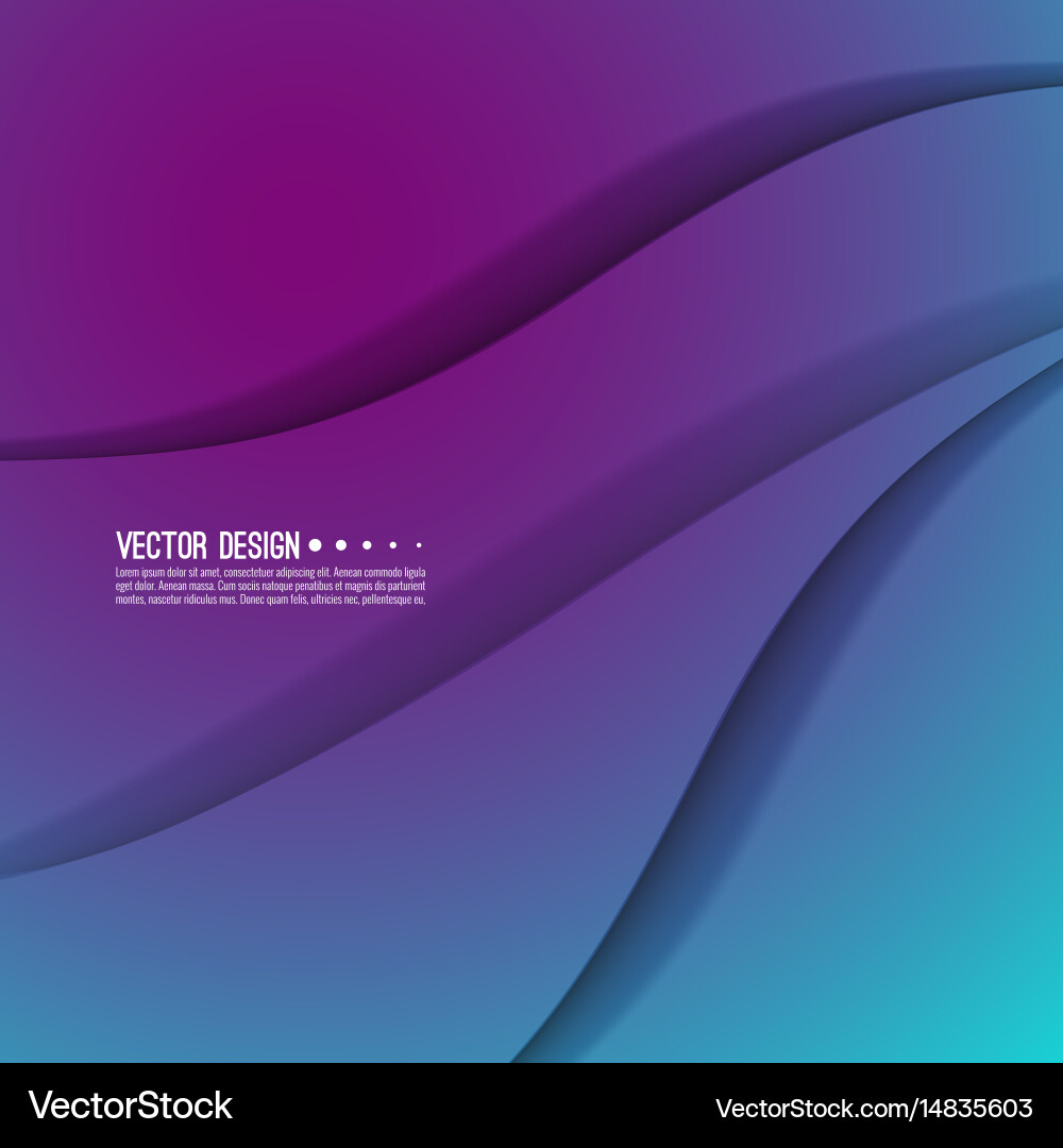 Abstract Colorful Wave Background vector image