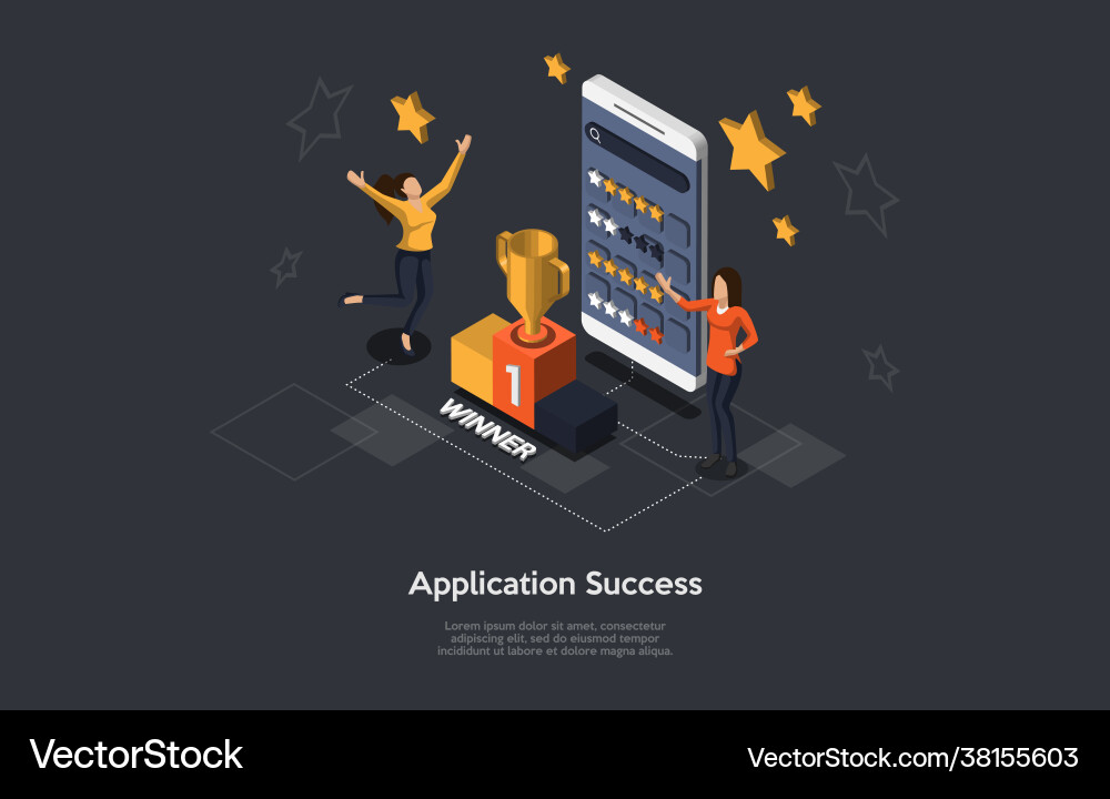 Composition with people and objects on dark Vector Image
