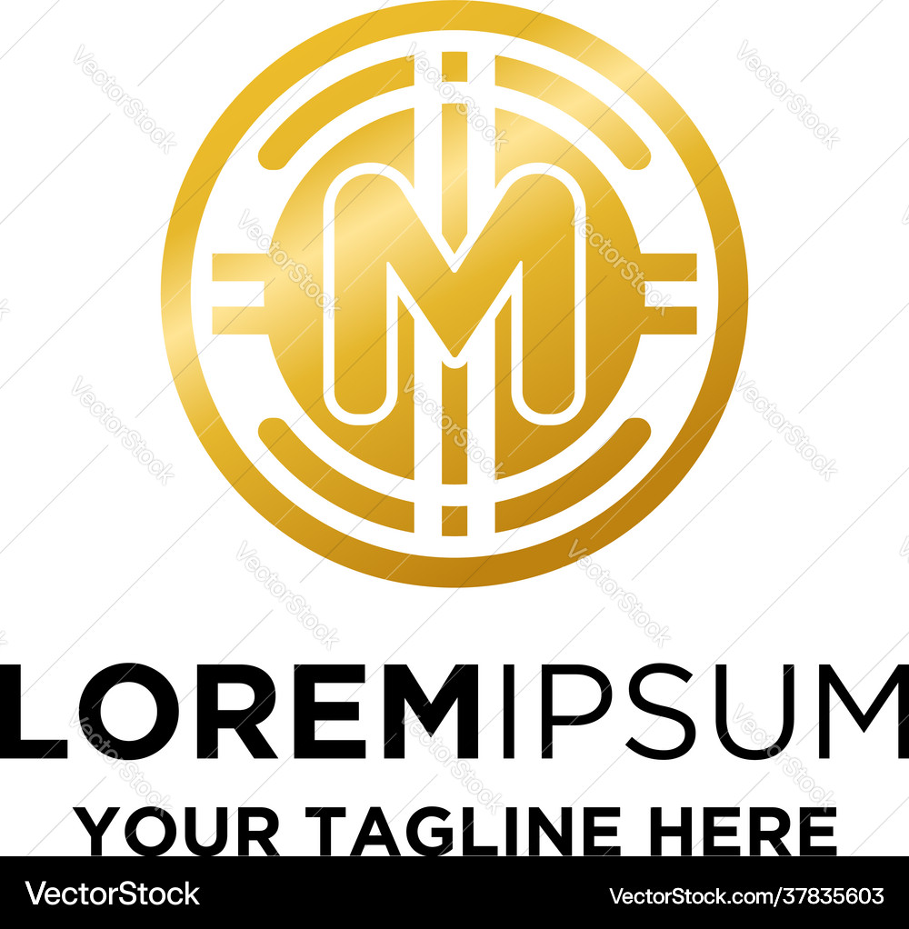 M Letter Cryptocurrency Logo – Royalty-Free Vector | VectorStock