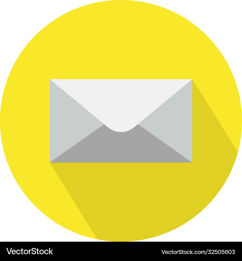 Mail e-mail icon symbol on color background Mail e-mail icon symbol on color background Vector Image