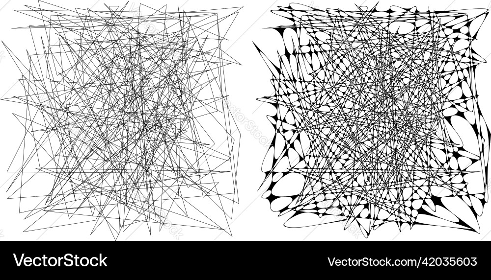 Matching pair of edgy geometric angular Vector Image