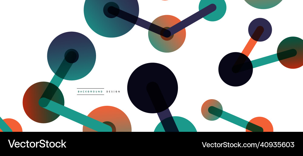 Network concept abstract background dots Vector Image