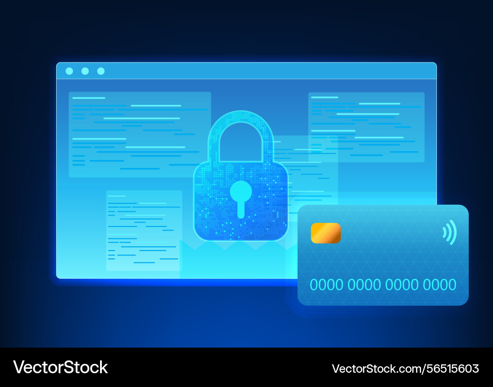 Screen with the data code front lock Screen with the data code front lock vector image