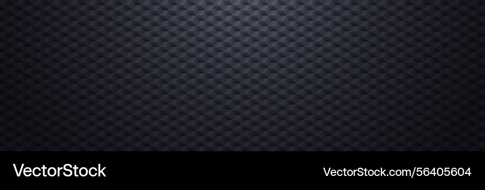 3d cube background dark geometric pattern vector image