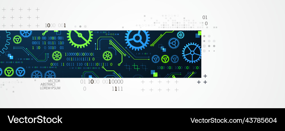 Abstract horizontal technology background Abstract horizontal technology background Vector Image
