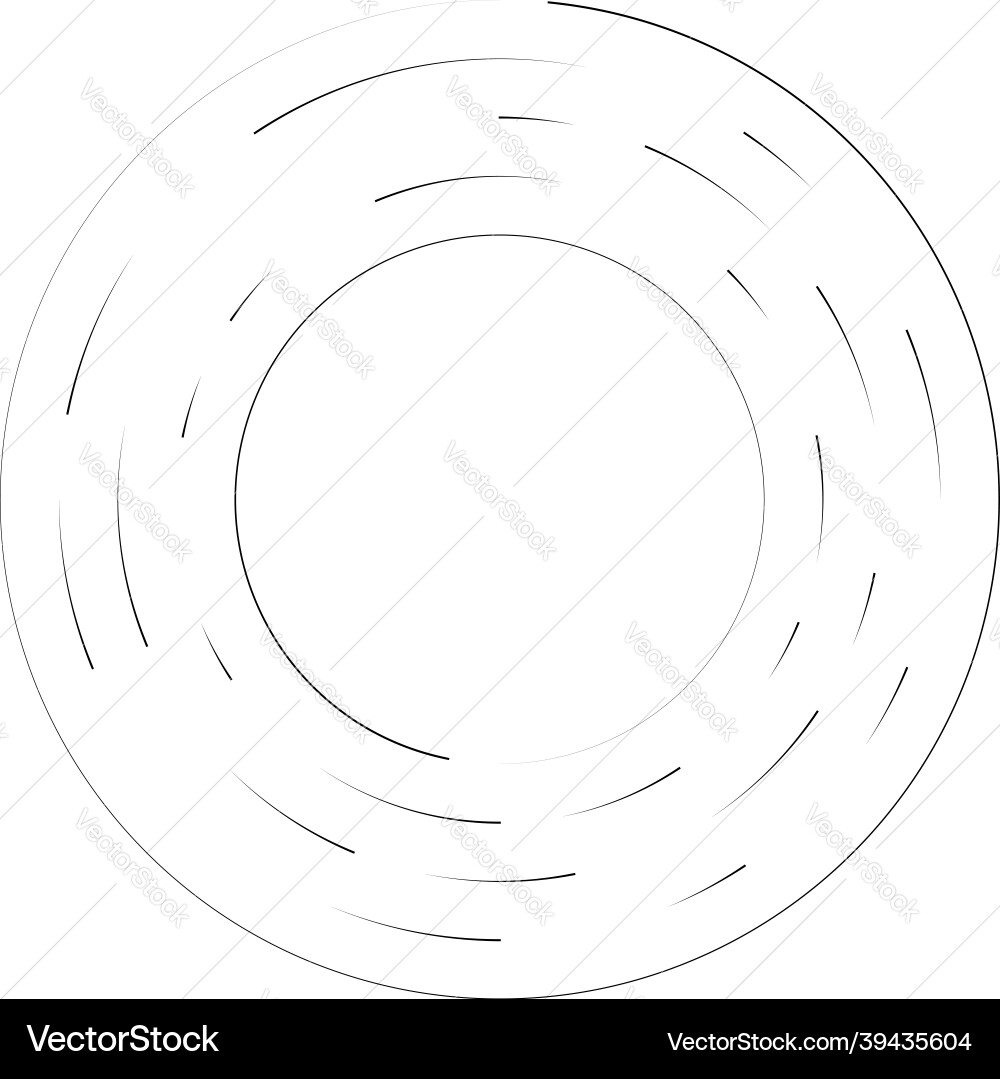 Circular concentric segmented circles rings Circular concentric segmented circles rings Vector Image