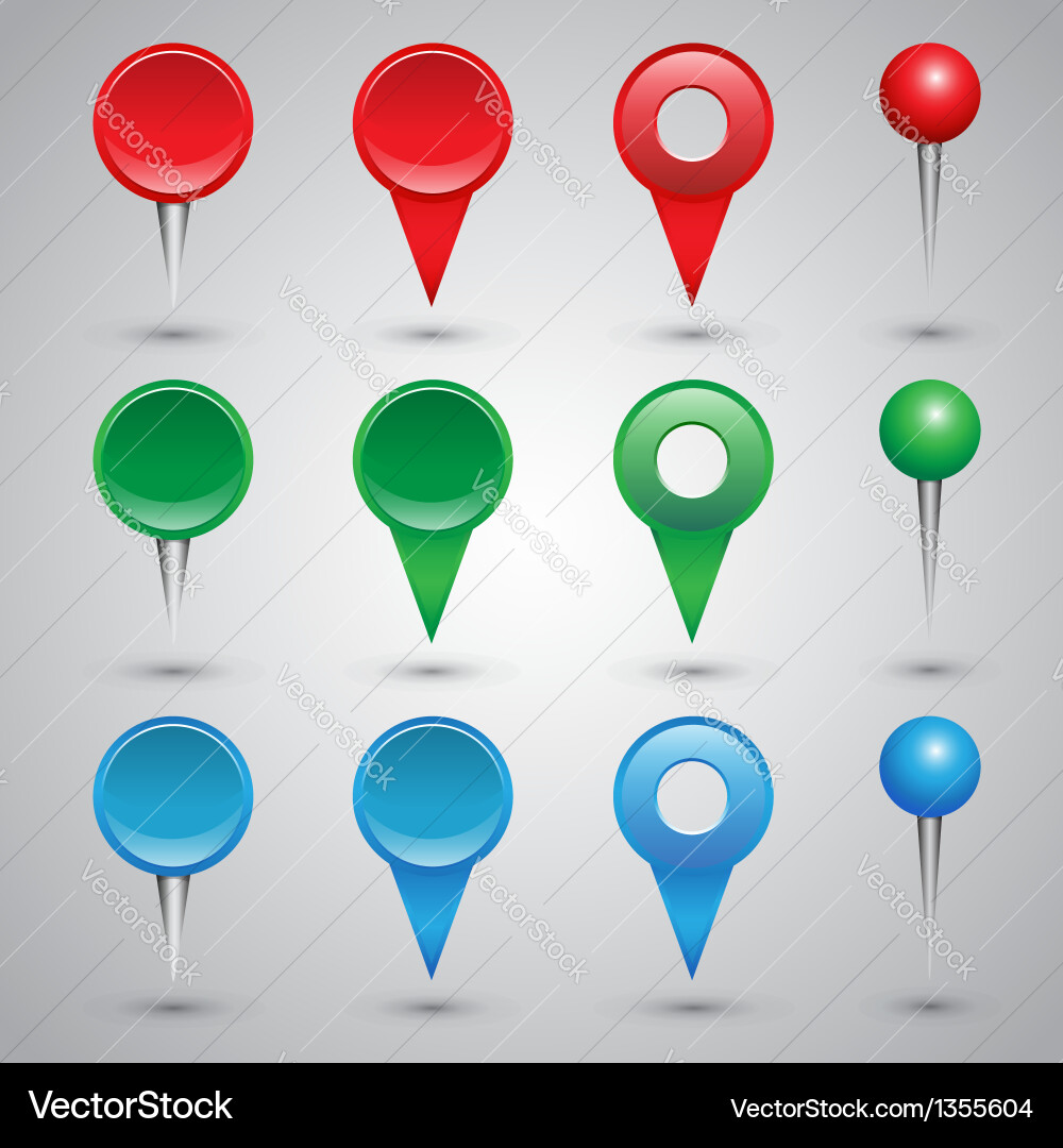 Colorful web buttons checkboxes pointers Vector Image