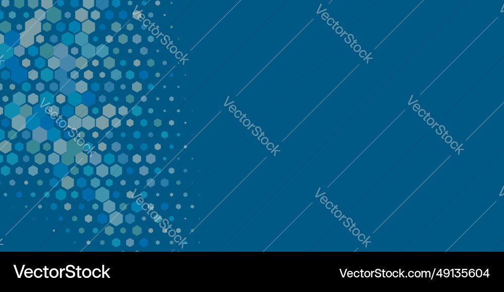 Geometric multi size hexagon with color Vector Image