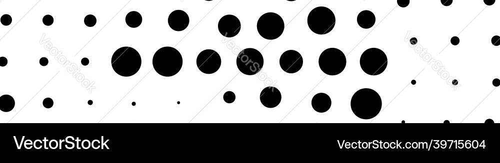 Halftone random circles dots pattern Vector Image