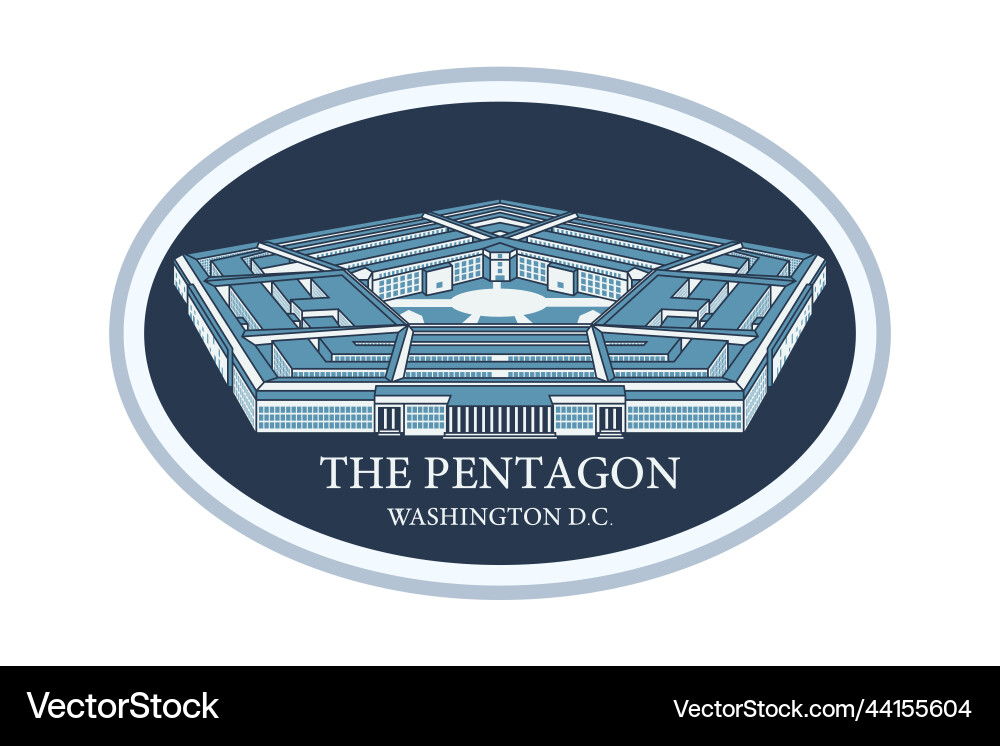 Pentagon Logo - United States Department of Defens vektorbild