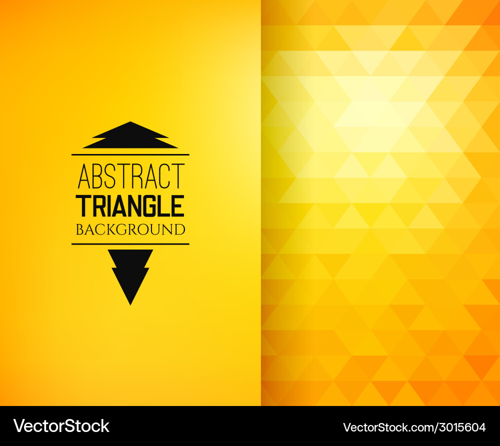 Retro mosaic pattern of geometric triangle shapes vector image