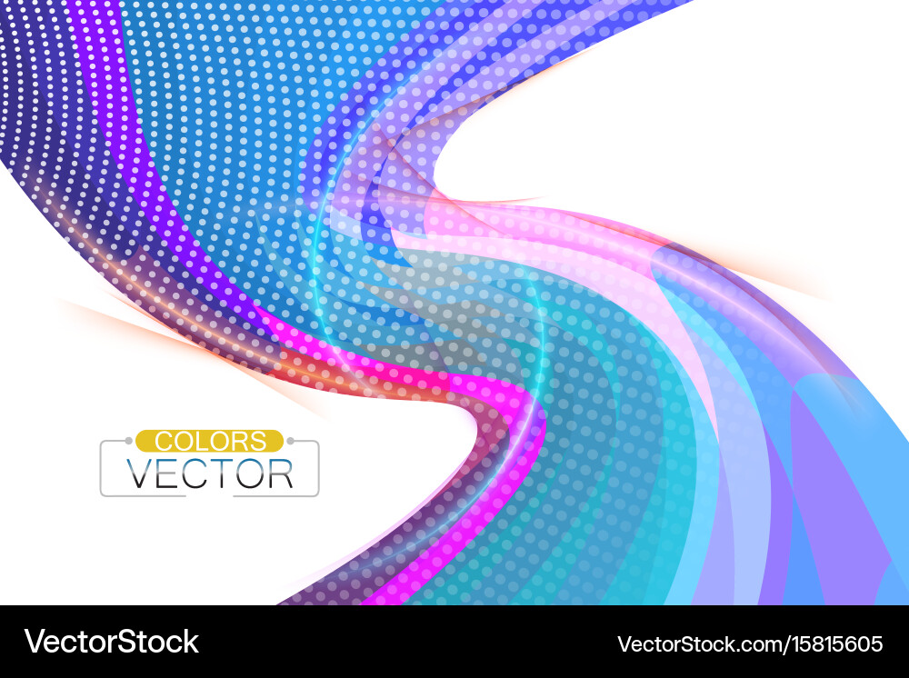 Abstract colors curve shape scene Vector Image