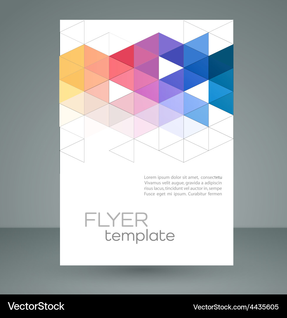 Abstract geometric background with triangle vector image