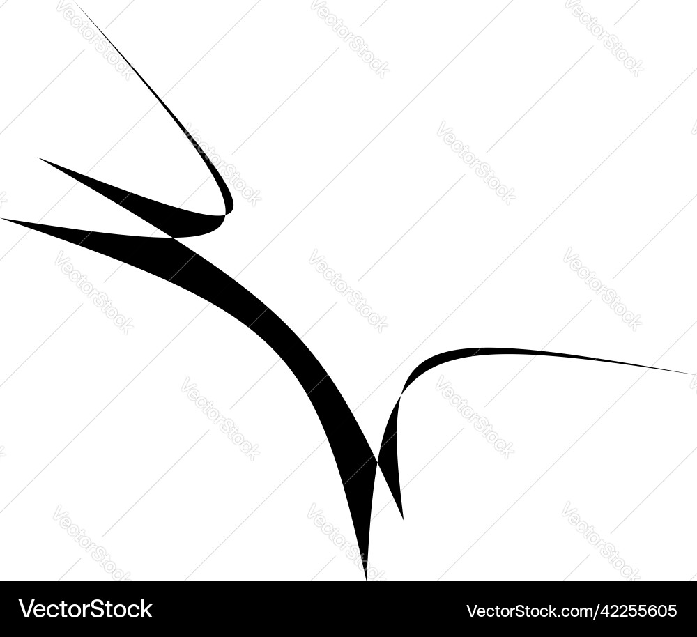 Abstract random geometric shape non figural Abstract random geometric shape non figural Vector Image