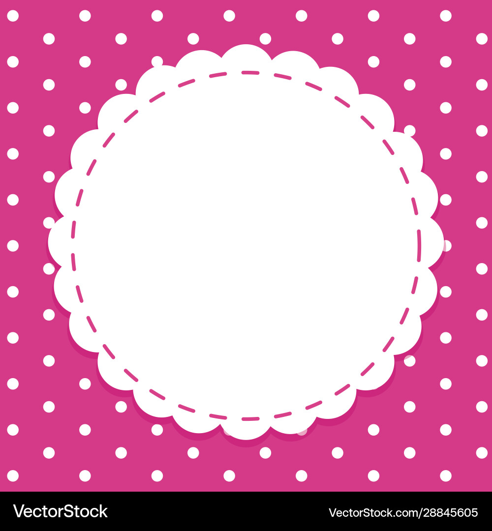 Background template with round frame Vector Image