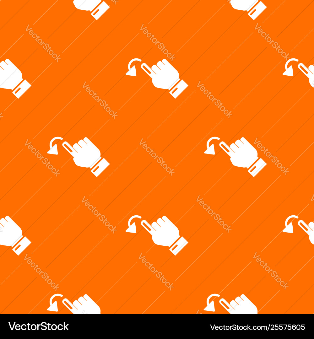 Cursor movement pattern orange vector image