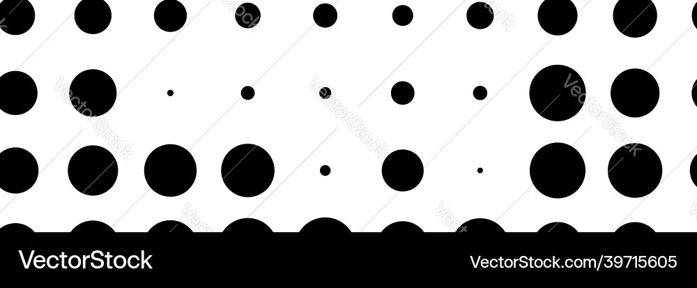 Halftone random circles dots pattern Vector Image
