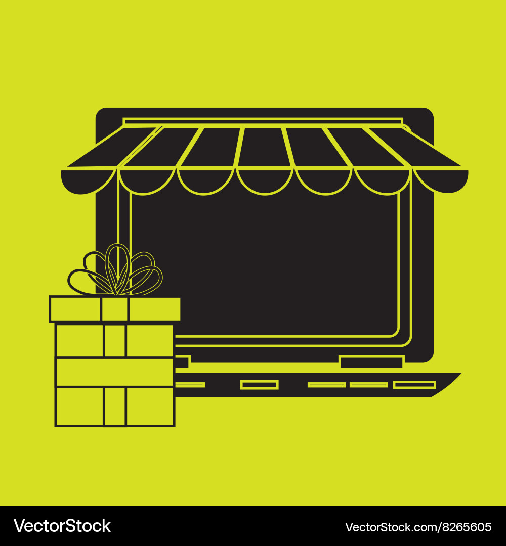 Portable computer design Vector Image
