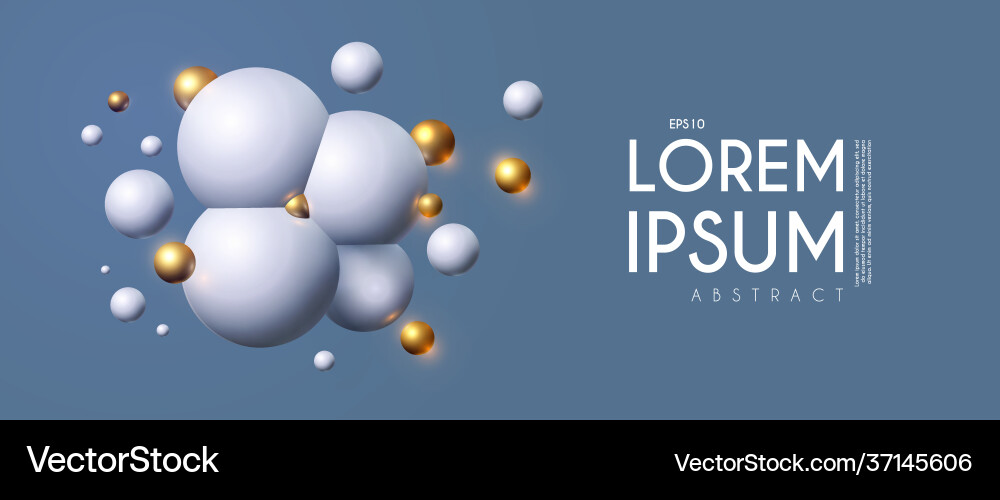 Abstract 3d background with spheres structure Abstract 3d background with spheres structure vector image