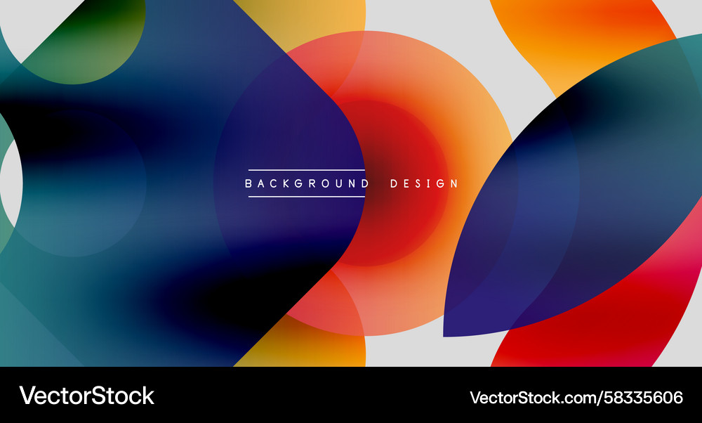 Abstract colorful overlapping circles create Abstract colorful overlapping circles create Vector Image