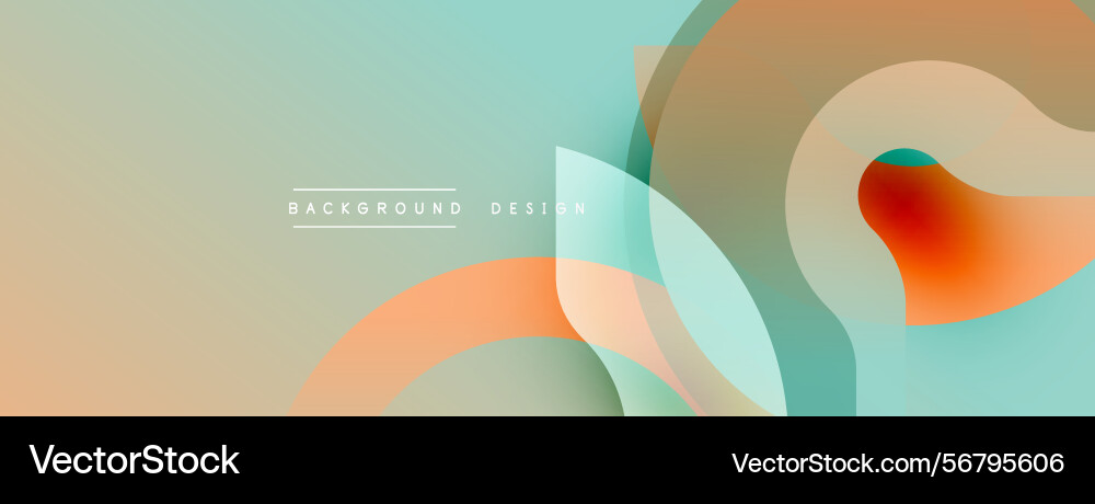 Abstract fluid shapes overlap creating soft color Abstract fluid shapes overlap creating soft color vector image