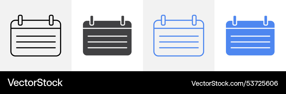Calendar icon set use for web Vector Image