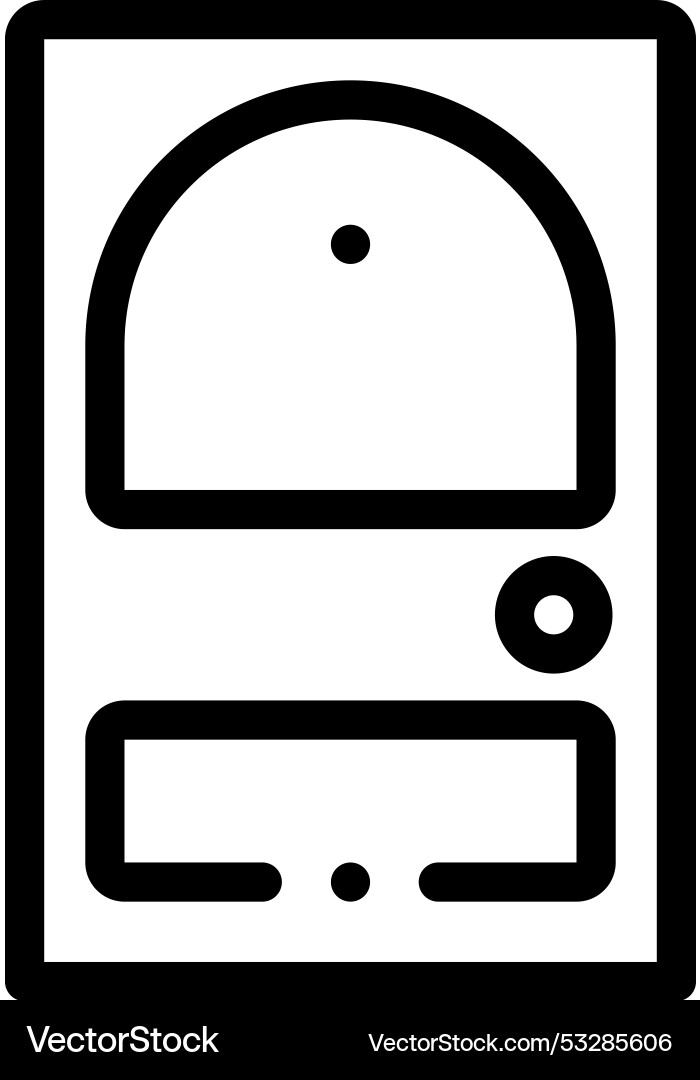 Door icon thin linear style design isolated Door icon thin linear style design isolated vector image